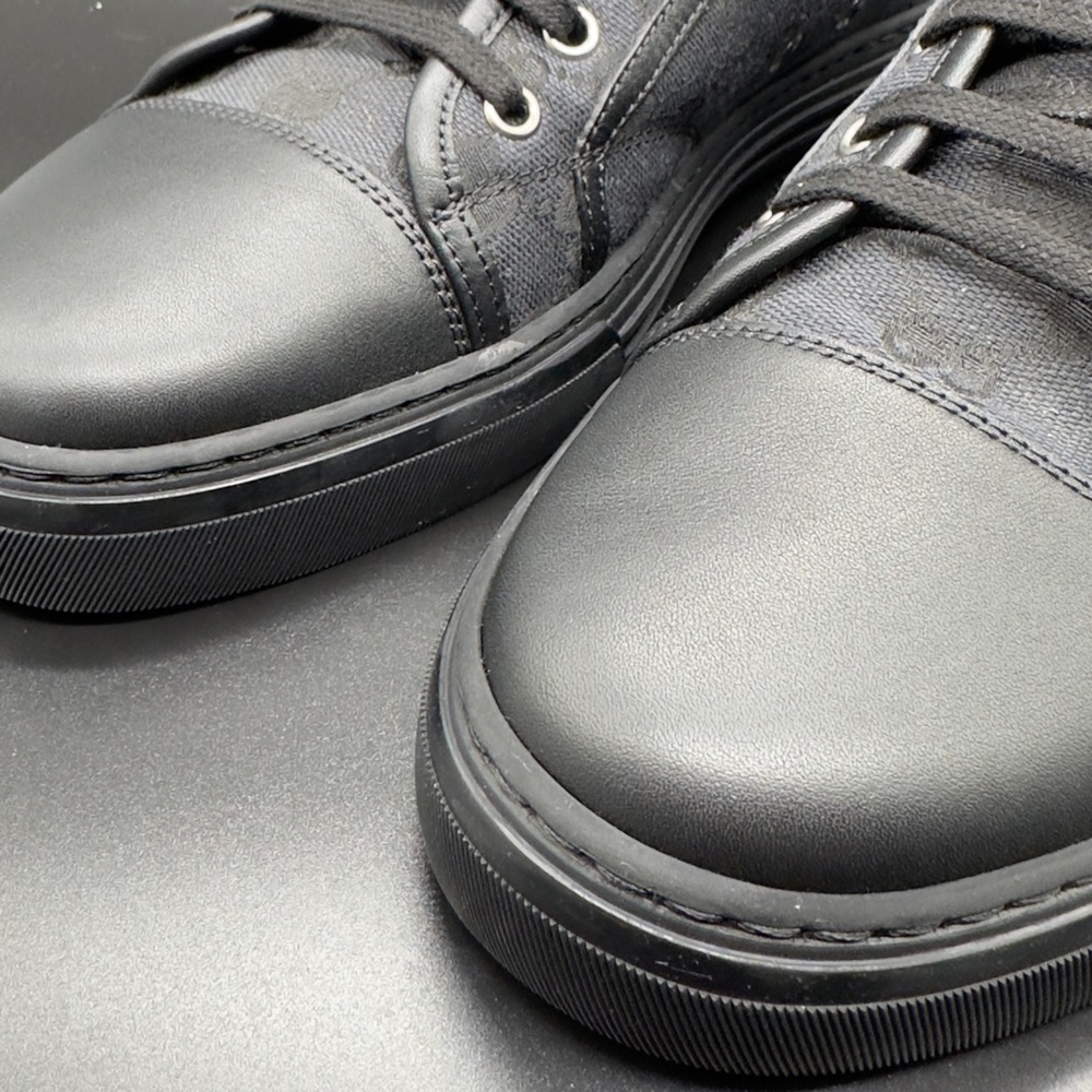 *** BRAND NEW GUCCI HI TOP CANVAS AND LEATHER SNEAKERS WITH ORIGINAL PACKAGING - Picture 6 of 10